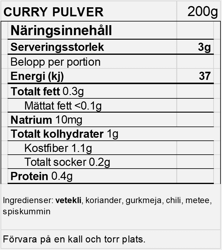 Rajah Medium Curry Powder 200g